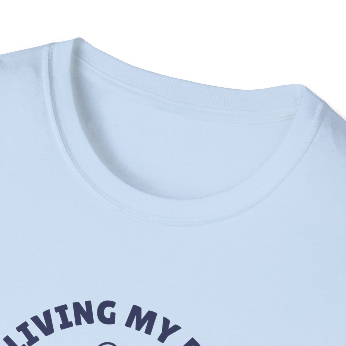 Unisex Softstyle T-Shirt Living my best life est 2024