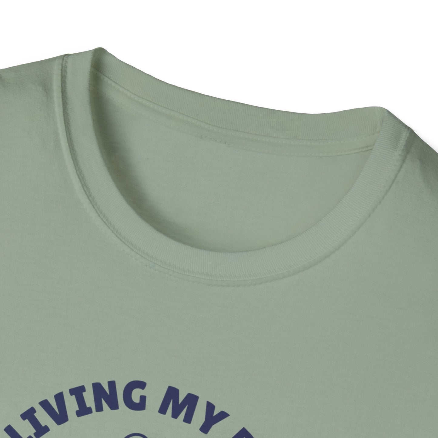 Unisex Softstyle T-Shirt Living my best life est 2024