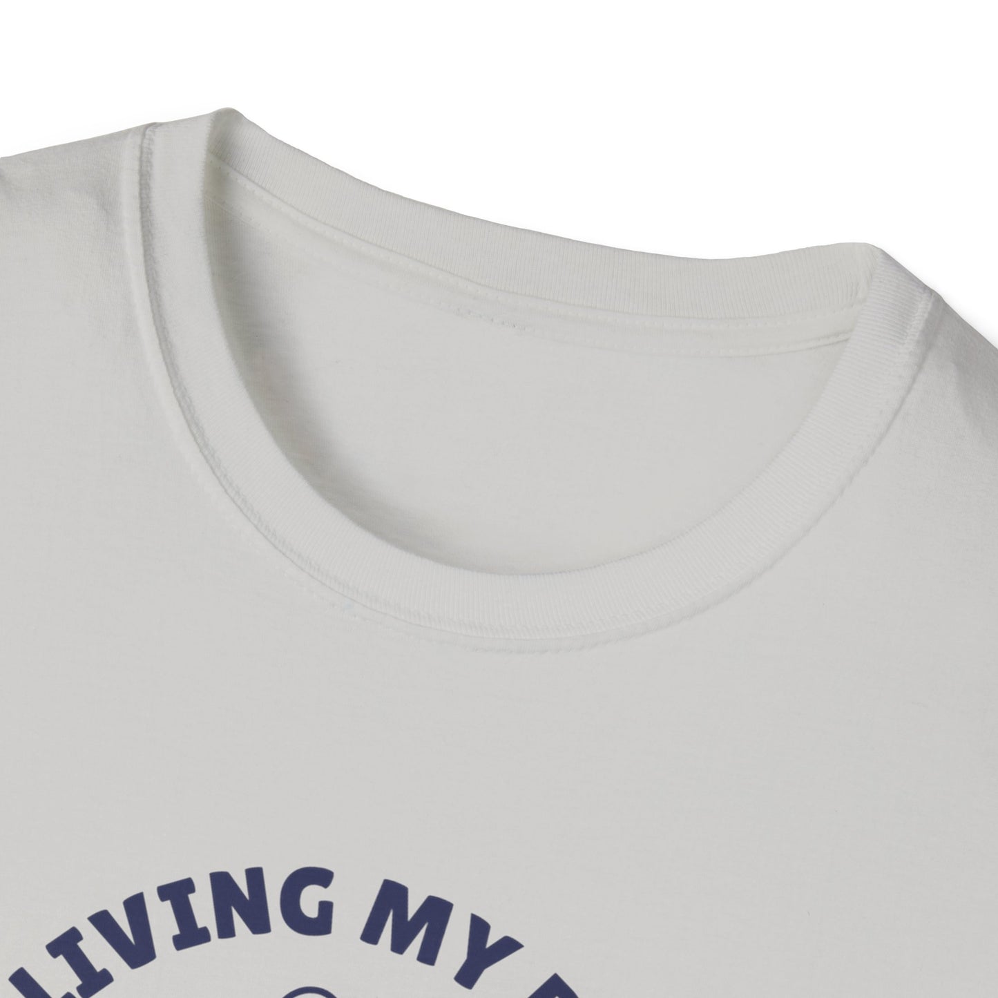 Unisex Softstyle T-Shirt Living my best life est 2024